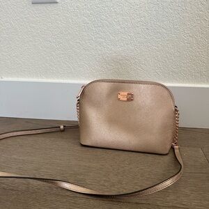 Micheal kors rose gold purse